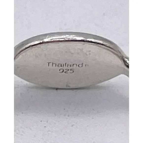 Vintage Coach 925 Sterling Silver Oval Signet Logo Ring • Retired Design Size 6 - Picture 6 of 7
